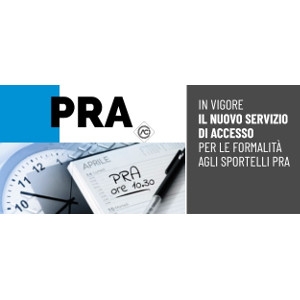 Prenotazione servizi PRA